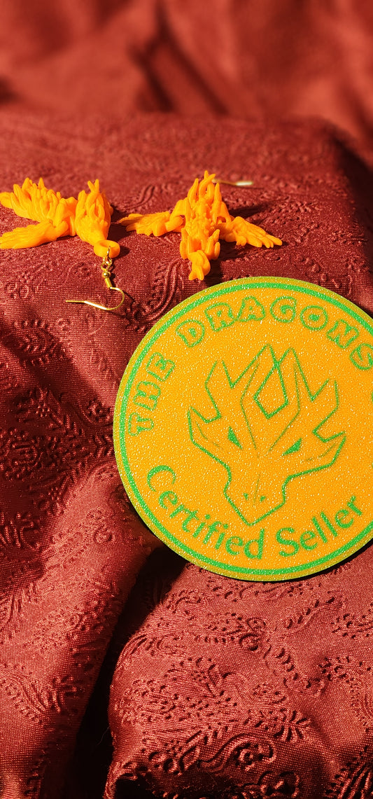 3D Prints - Phoenix Earrings