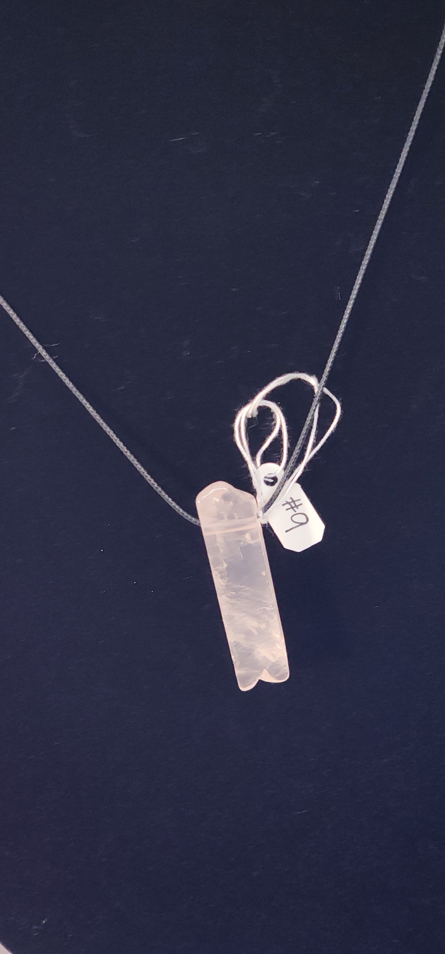 Crystal Pendants - #9- Rose Quarts