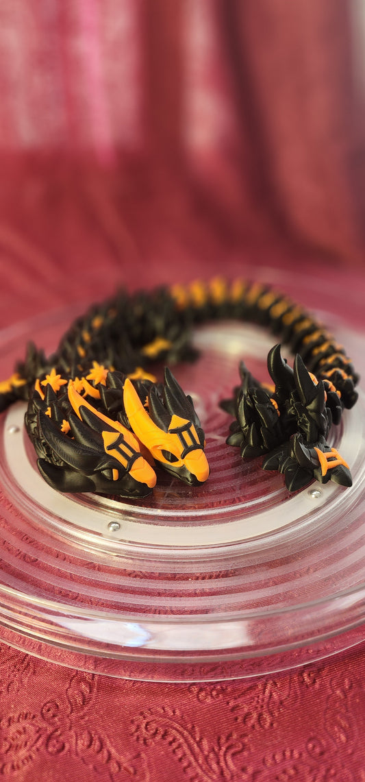 3D Printed Flexible Gemini Dragon – Celestial Elegance Meets Mythical Charm