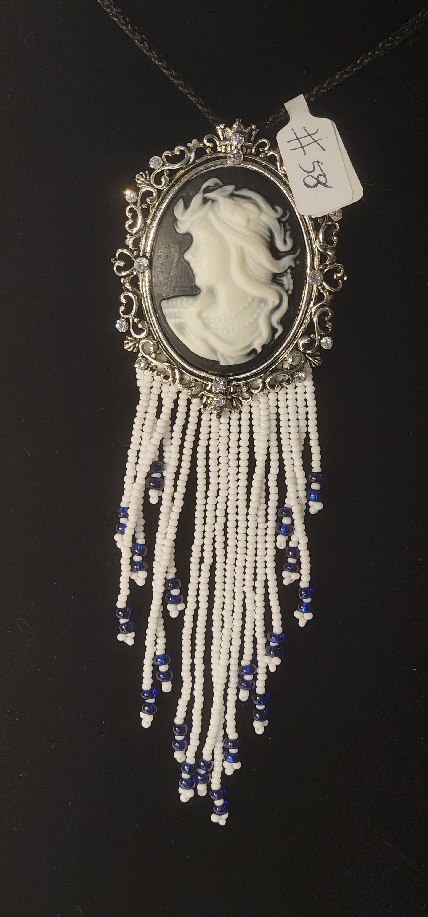 Handmade Beaded Necklaces – #58 - Cameo