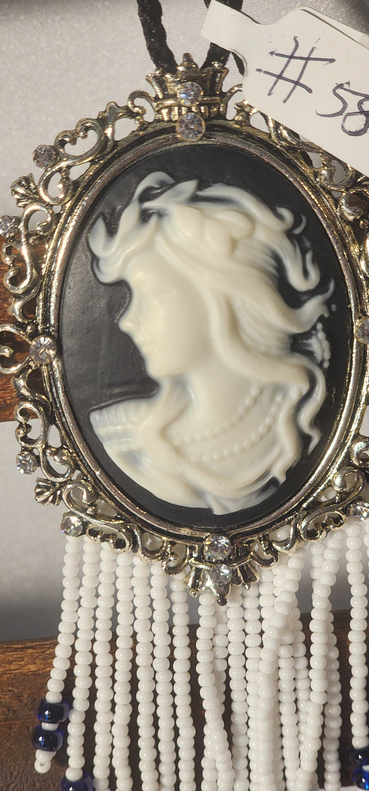 Handmade Beaded Necklaces – #58 - Cameo