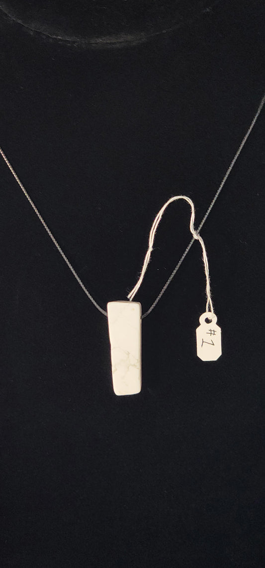 Crystal Pendants - #1 - Howlite