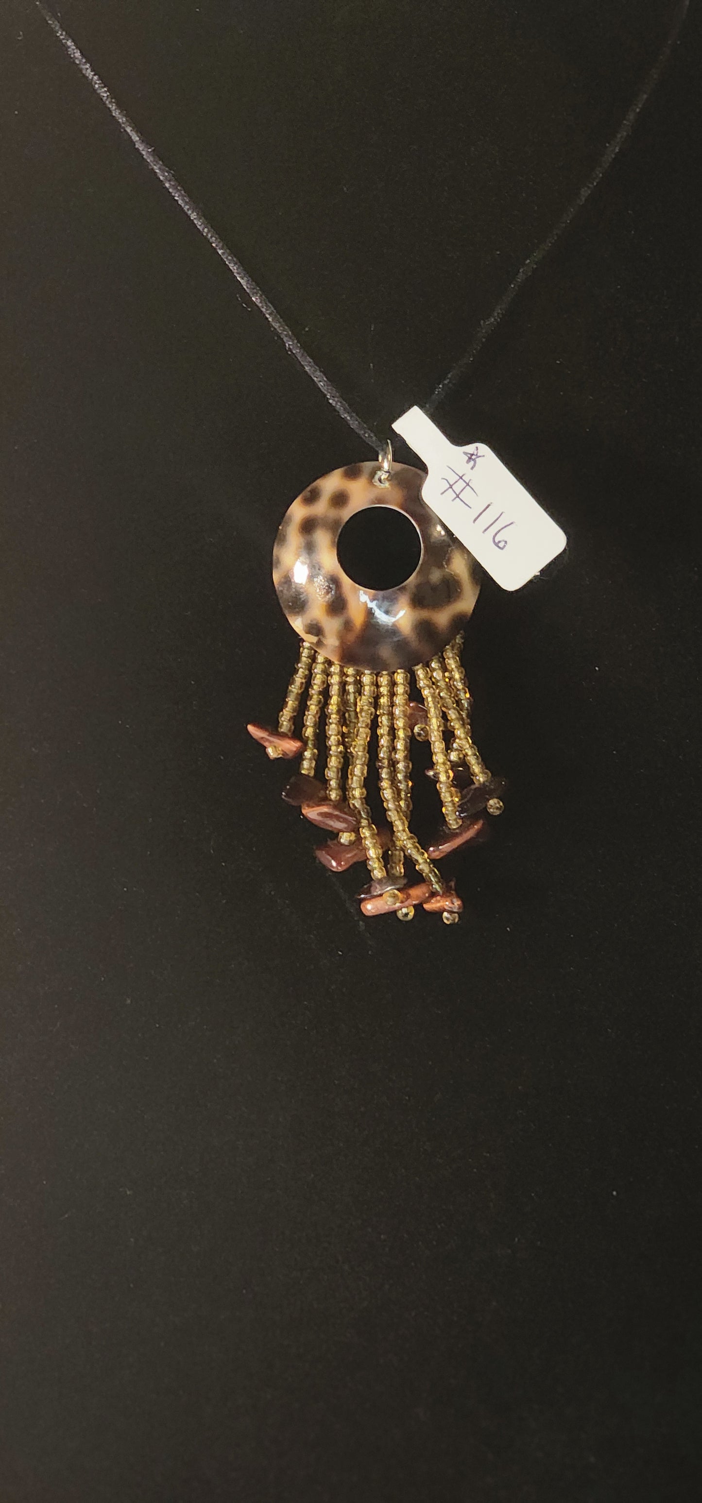Handmade Beaded Necklace - #116 - Tiger's Eye