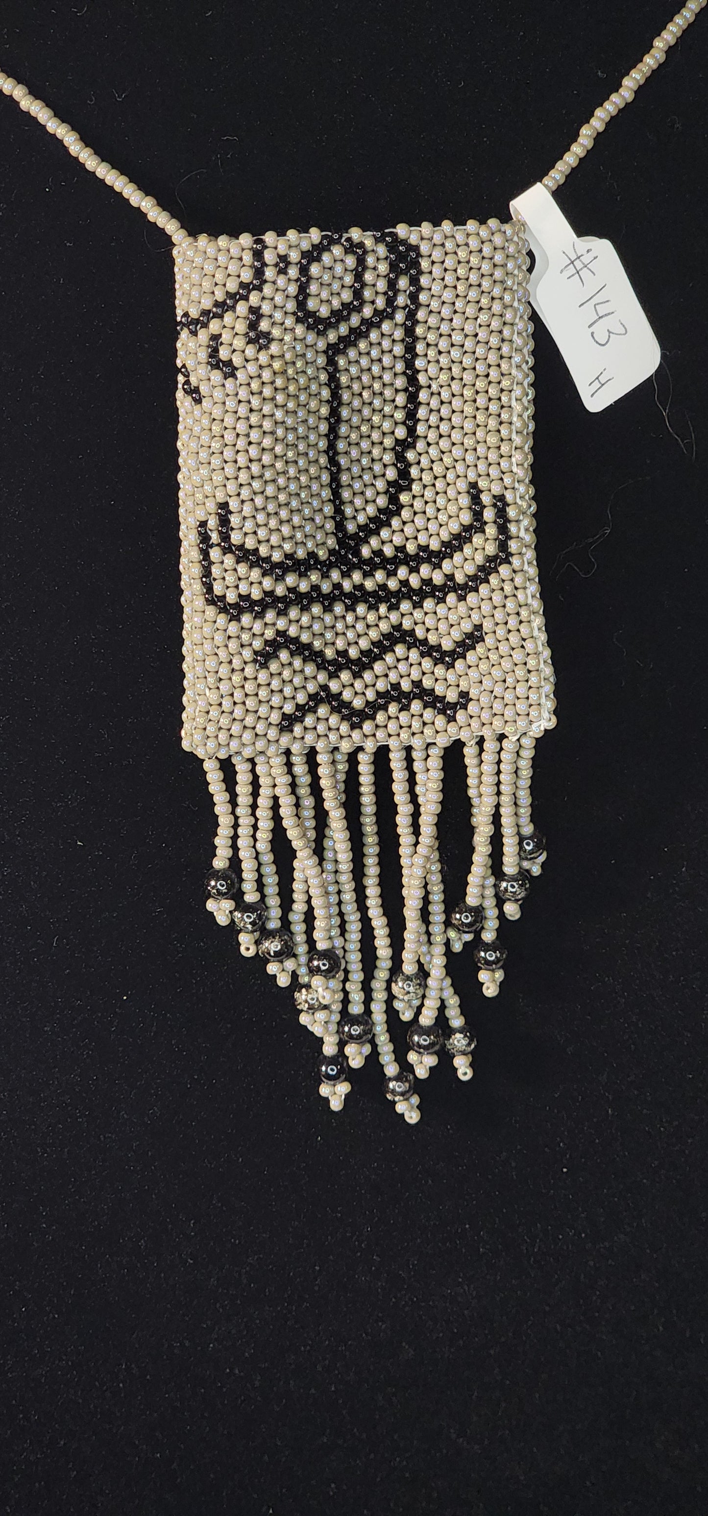Handmade Beaded Pouch Necklaces – #143 - Sail Away